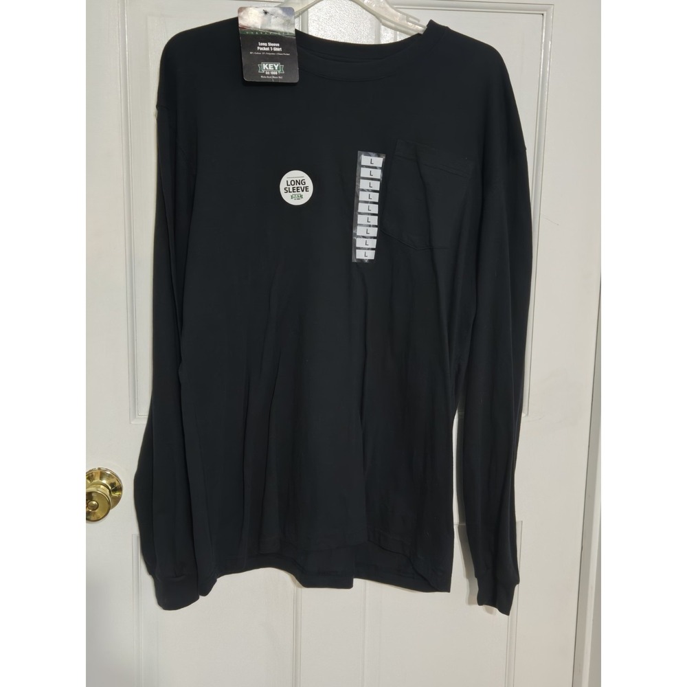 Key Workwear  long sleeve t shirt Mens sz Large  NWT blue‎